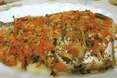 Лящ, тушкований з баклажанами і помідорами