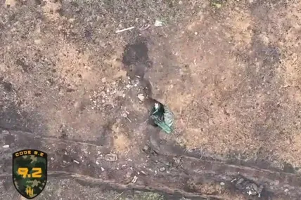 Вагнерівець тікає від ЗСУ. Скріншот з відео.