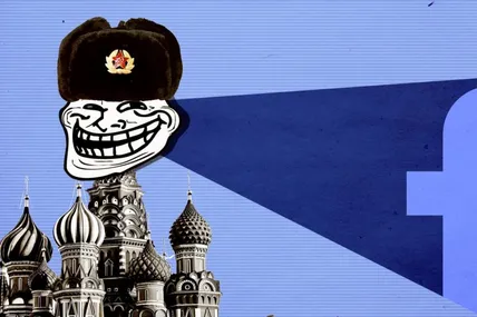 Соцмережа Facebook стала засобом поширення антиукраїнської брехні, якою кремль бомбардує різні країни ЄС. Ілюстрація thedailybeast.com.